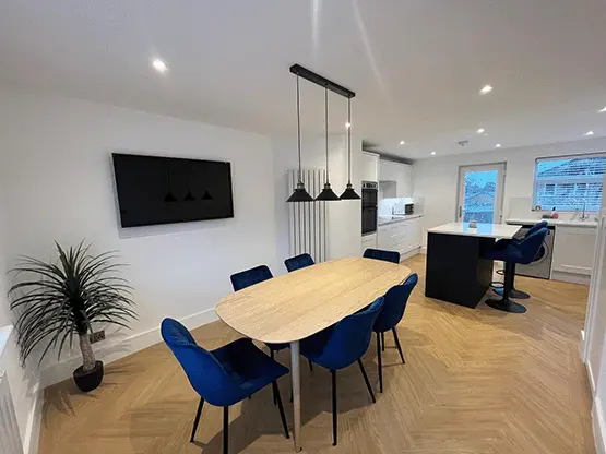 Modern kitchen dining room